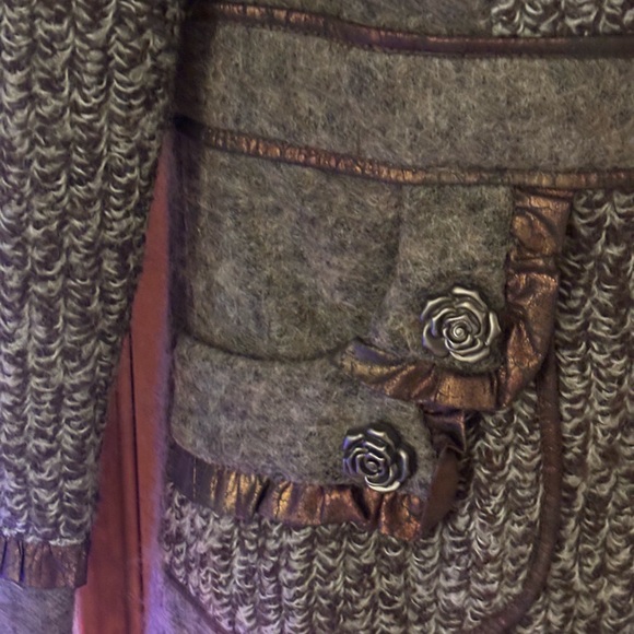 Christopher & Banks Womens Long  Vintage Inspired Wool Blend Coat - Picture 5 of 16